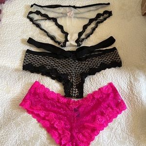 Victoria’s Secret Panties . Never worn with NO TAGS . Size L cheeky styles